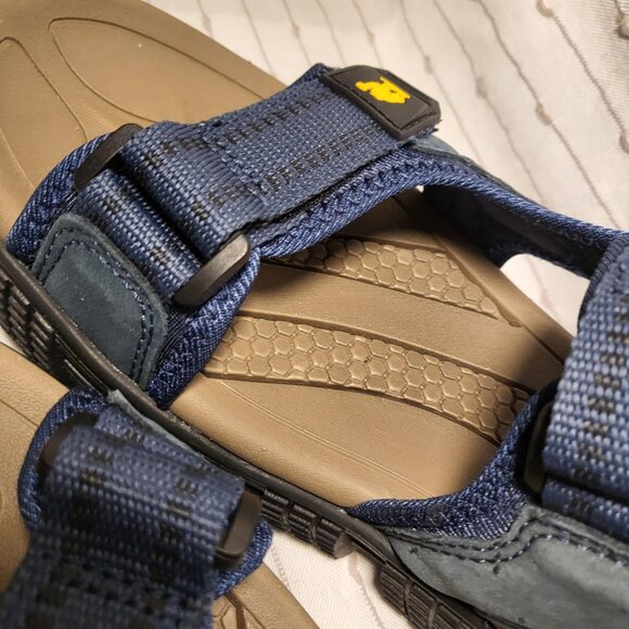 Camel Crown Waterproof Hiking Sandals Men's Size 8 Leather Dark Blue NEW - Picture 4 of 15